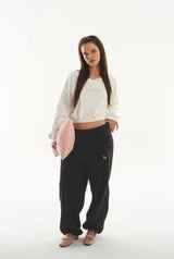 Mix logo sweatshirt - ivory