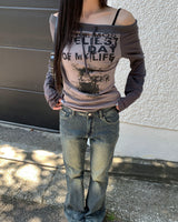 ビンテージオフロープTシャツ