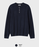 Look Estee Daily Ribbed Modal Henry Neck Knit