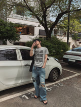 ロードダメージワイドデニムパンツ