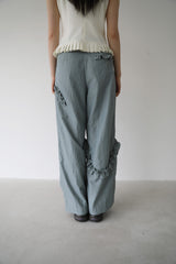 ナイロンラッフルパンツ (GREY)