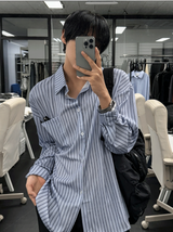 loose-fit striped shirt