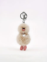 Cosymosy Mini Bird Keyring -  Oatmeal
