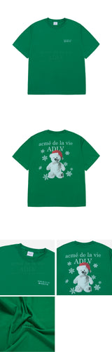 24FW スノーベア 半袖Tシャツ グリーン