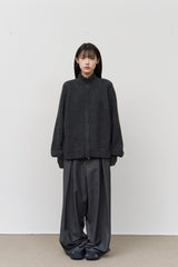 Vピンタックワイドパンツ
