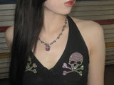 mystic wave jewels necklace [pink]