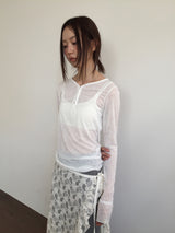 ヘアリングシアーボタンロングスリーブ (3color)