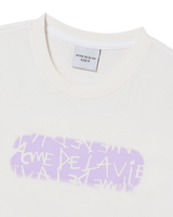 25FW WOMAN エリプスロゴ半袖Tシャツ クリーム