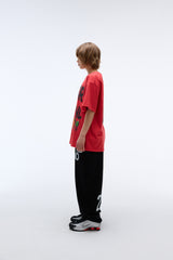 Weekend warrior people artwork T-shirt (Red)_1