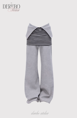 Gradient Off-Shoulder Zip-Up (TOP)