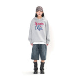 Sports Dept Authentic Logo Hoody - Melange Grey