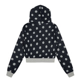 Dot&Star Patten Hooded Zip-up