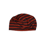 Stripe Band Beanie (orange/charcoal)