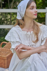 ULLALA PAJAMA Lila Short-sleeve One-piece Ivory[24162WOSXN]