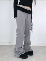 baby cargo fur bootcut pt(2color) 