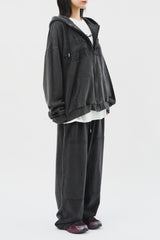 Nerv Pigment Hooded Zip Up (3color)