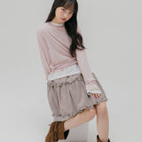 シー スルー リップ ティーシャツ (LIGHT PINK)