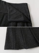 [SHOPPERMADE] ウィンターウールプリーテッドミニスカート(2color)