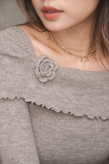 Once Off Shoulder Knit Top
