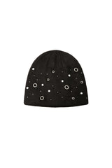 eyelet beanie (black)