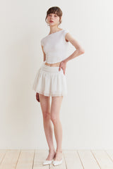 JADE BACKLESS TOP white
