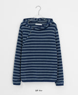 [unisex] Killshud Button Stripe Hoodie