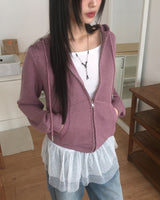 [MADE] Chepy Waffle Pocket Hooded Zip-Up