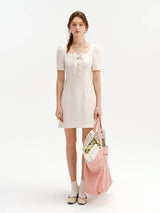 Modern ruffle mini dress