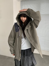 [unisex] Osharo Washing Over Hood Jacket