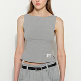 Essential Boat-Neck Grey