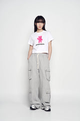 25SS エイリアンベアクロップショートスリーブTシャツ ホワイト