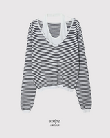 #RB Halter Neck Layered Loose Knit (5color)