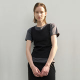 (T-6825)エッセンシャル マーベル スリム ノースリーブ Tシャツ