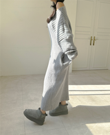 🧈🧸👼🏻🥖🥐 バタークリームフリースリーズフィットニットドレス - 3 COLOR
