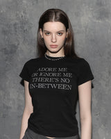 アドアミー スリムフィットTシャツ　ブラック