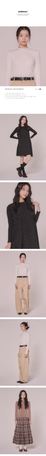 BASIC ROUND T-SHIRT (BROWN)