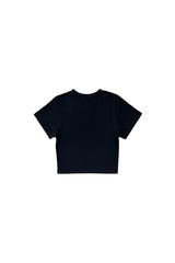 HEART LOGO CROP T-SHIRT / BLACK