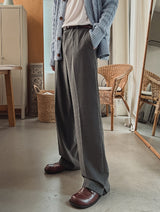 エリン セミワイドスリットスラックス
