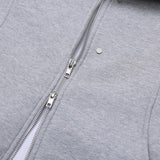 ASCLO Curve Incision Big Collar Zip Up (2color)
