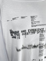 blur lettering loose fit off T (2color)