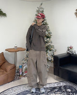 Hedy Curved Cargo Cotton Pants