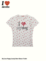 My Love Puppy Lovely Short Sleeve T-shirt