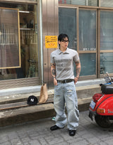 No.1725 CC スリム PKハーフ T (4color)