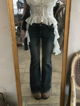 ブリゲットグラディエントウォッシングデニムパンツ