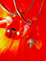 Trippy mushroom necklace.05 (2color)