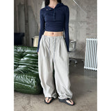 Shirring crop hood top(2color)