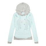 Vera Stripe Hood Layered T-Shirt