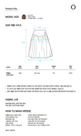 FLARE RIB SKIRT (BROWN)