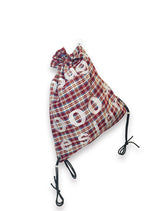 000 Design Check Gym Sack / Burgundy