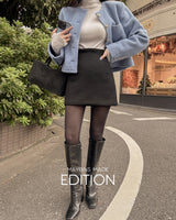 【MADE】Hlineニットミニスカート